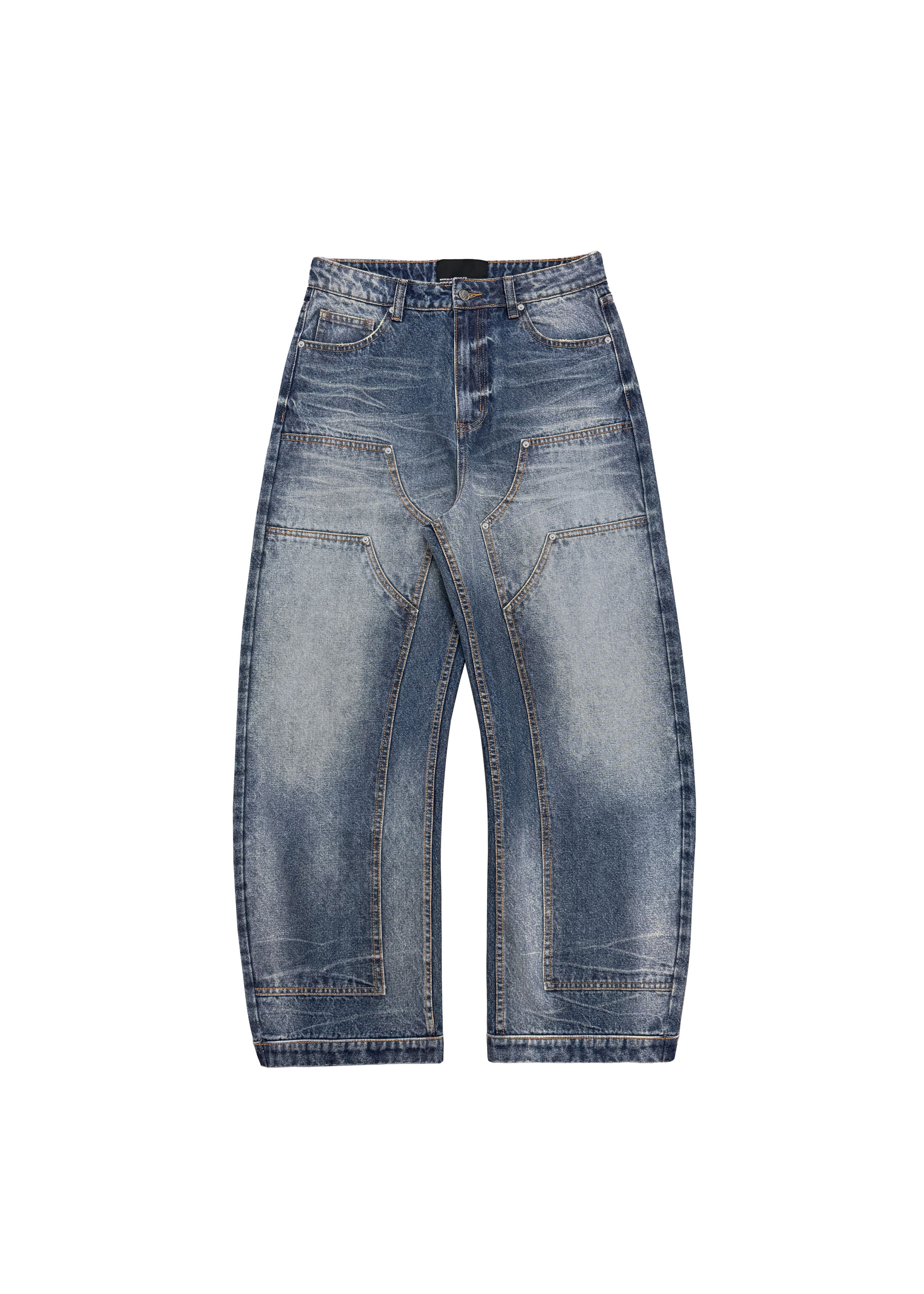 BARREL DENIM in WASHED BLUE