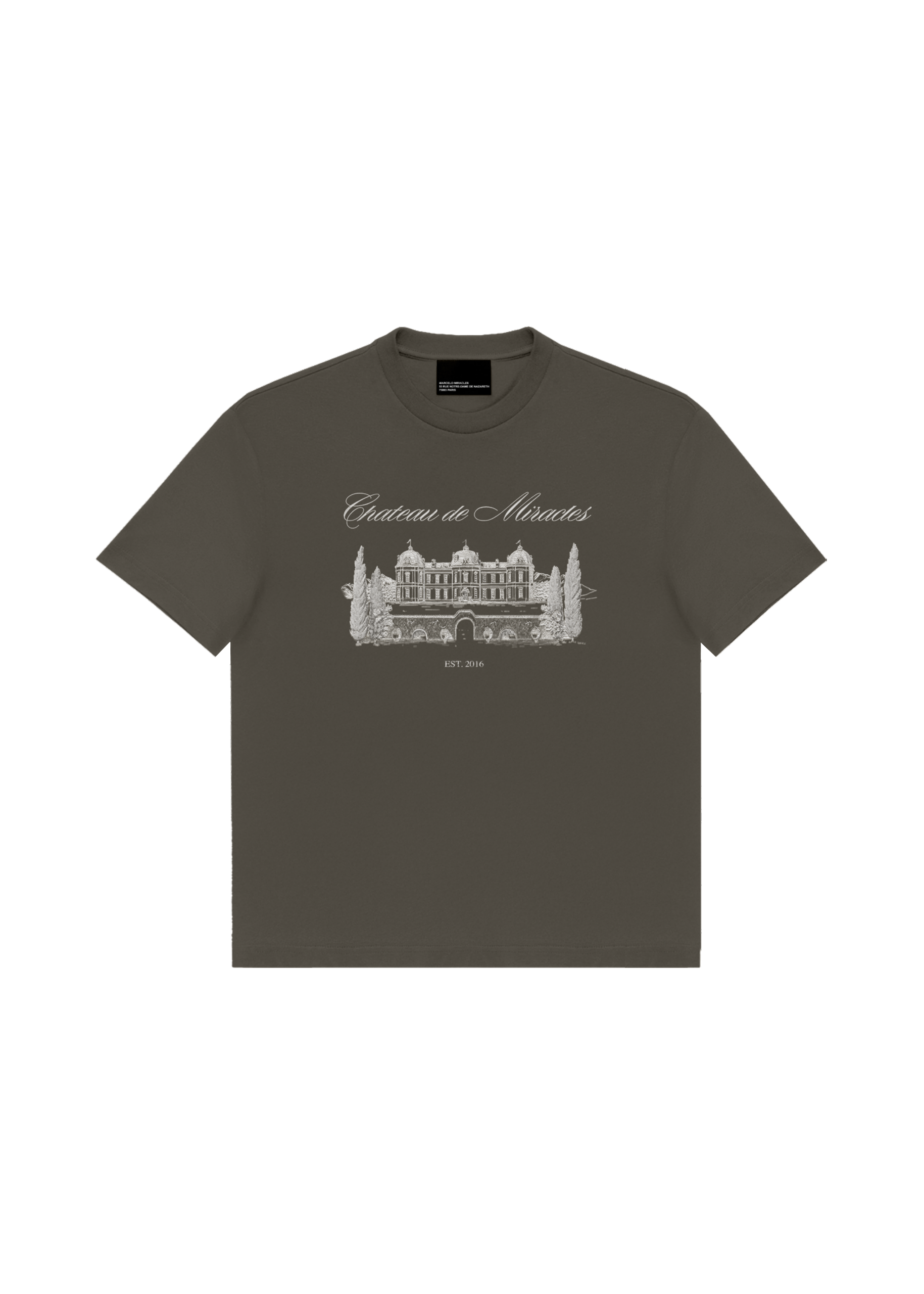 CHATEAU T-SHIRT in DARK OLIVE