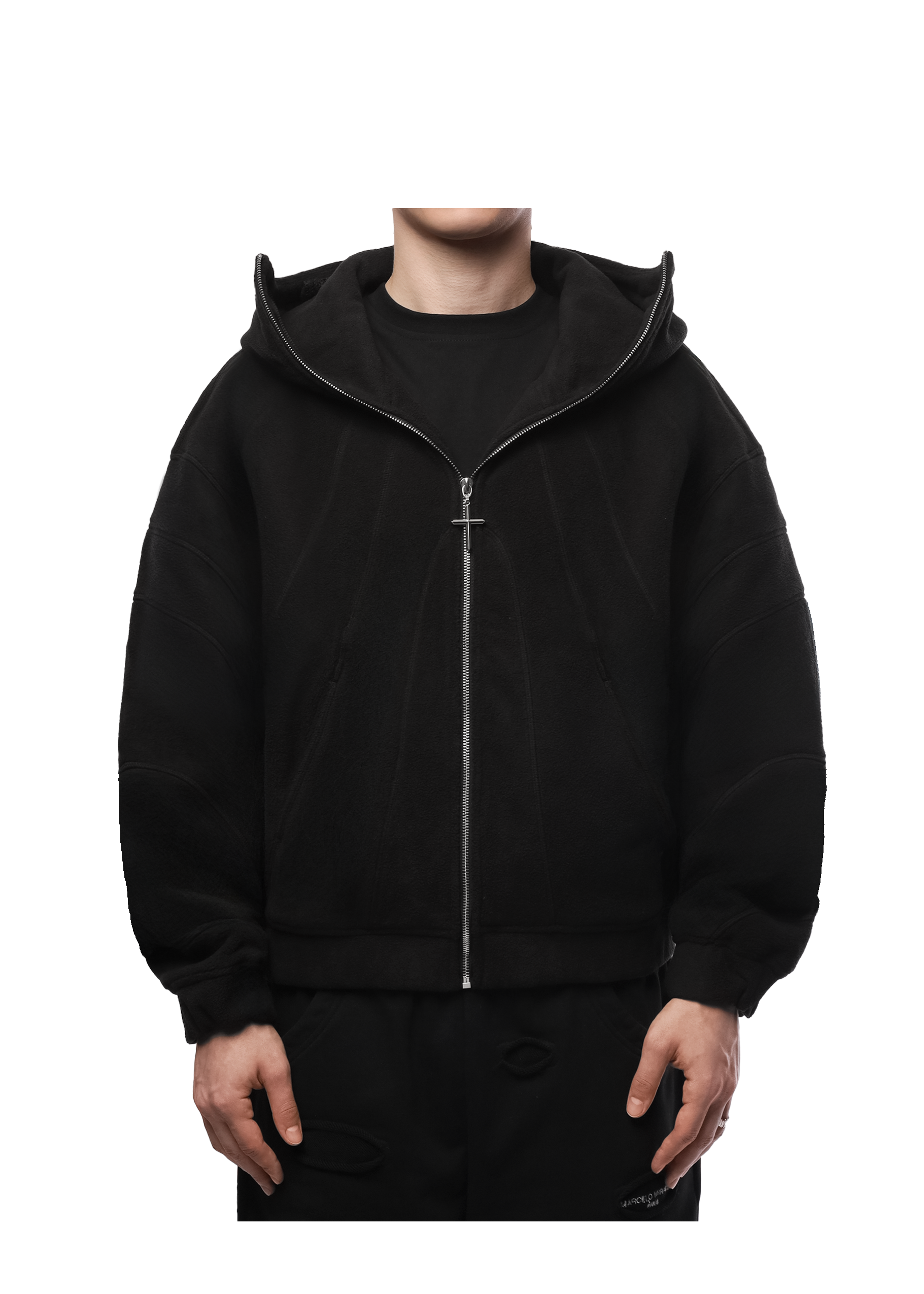 GHOST FLEECE in BLACK