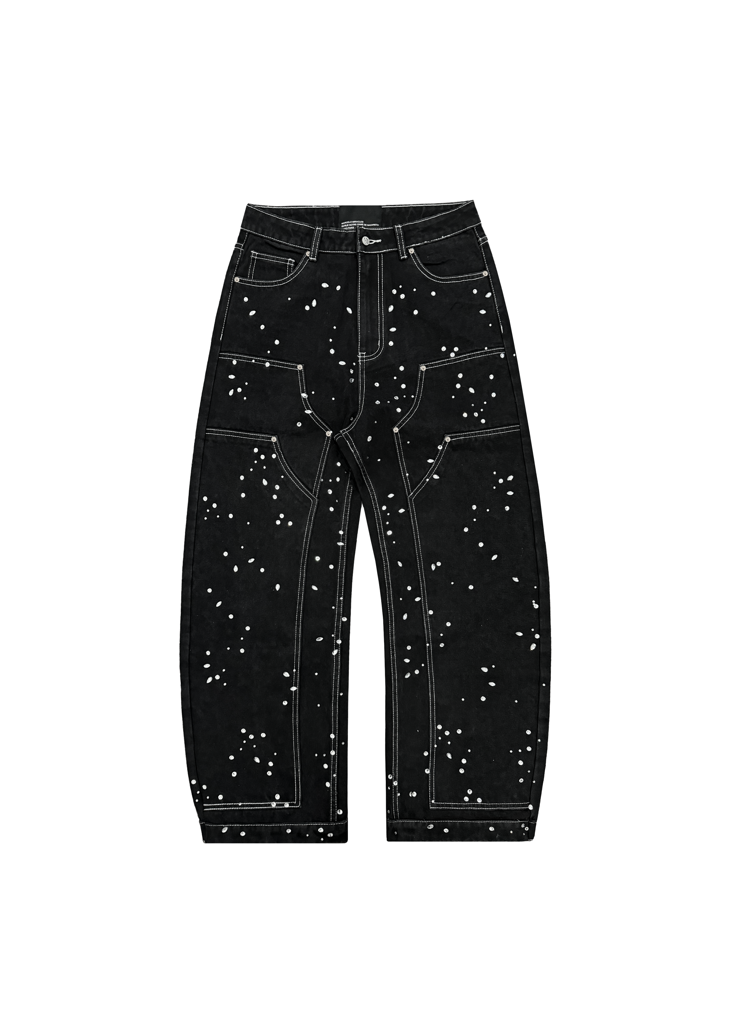 BARREL CRYSTAL DENIM in BLACK