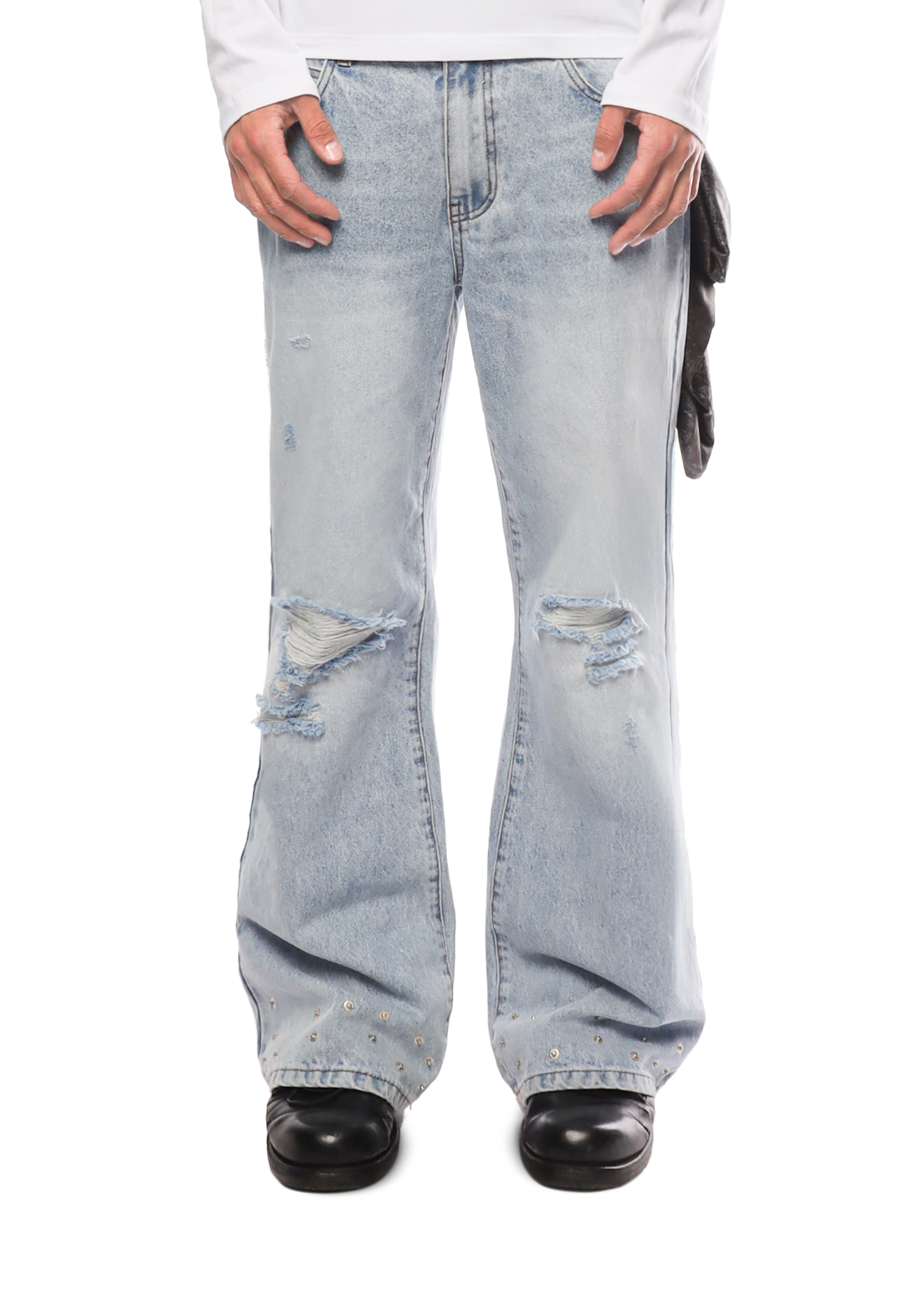 SERPENT FLARE DENIM in BLUE