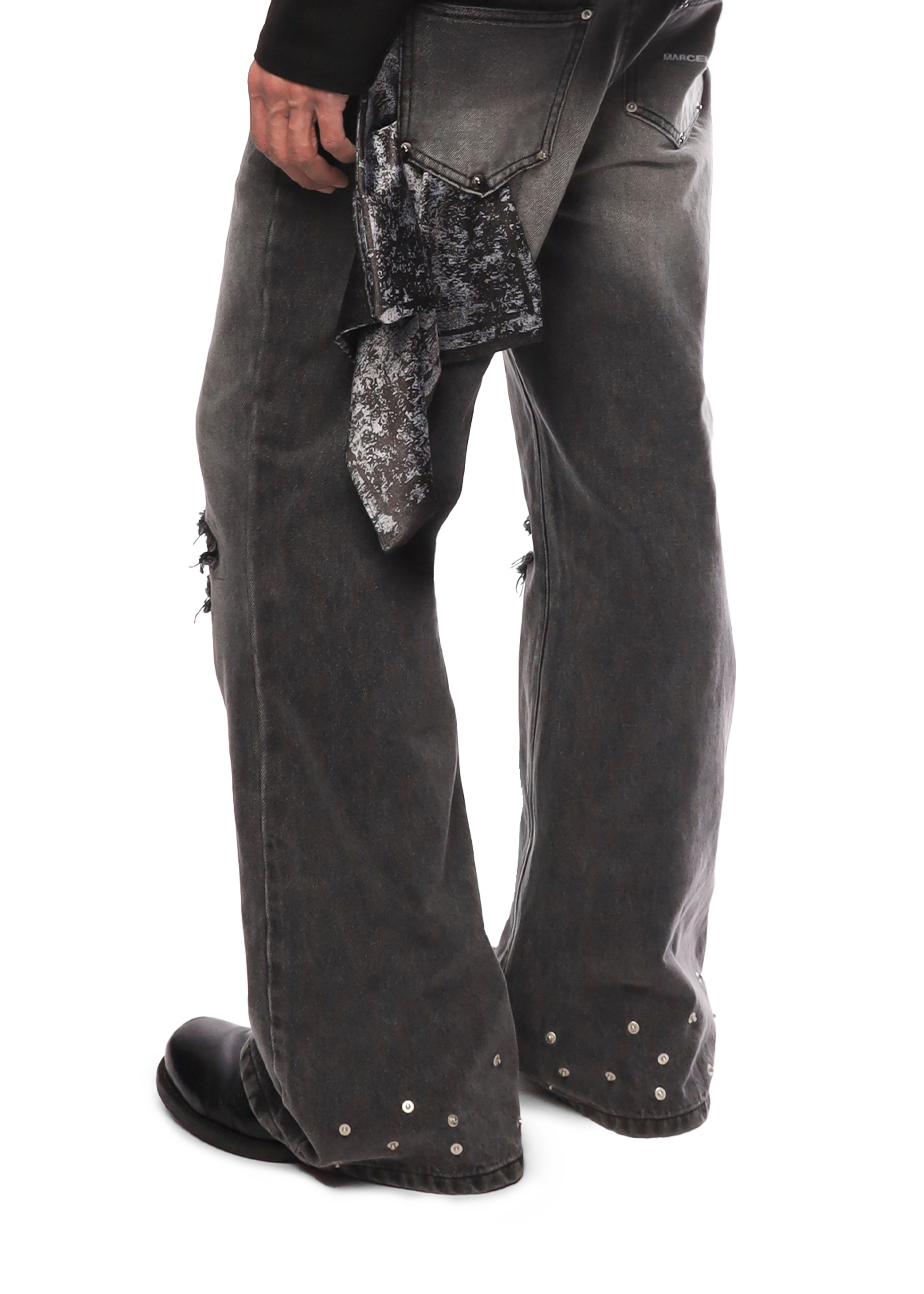 SERPENT FLARE DENIM in GREY