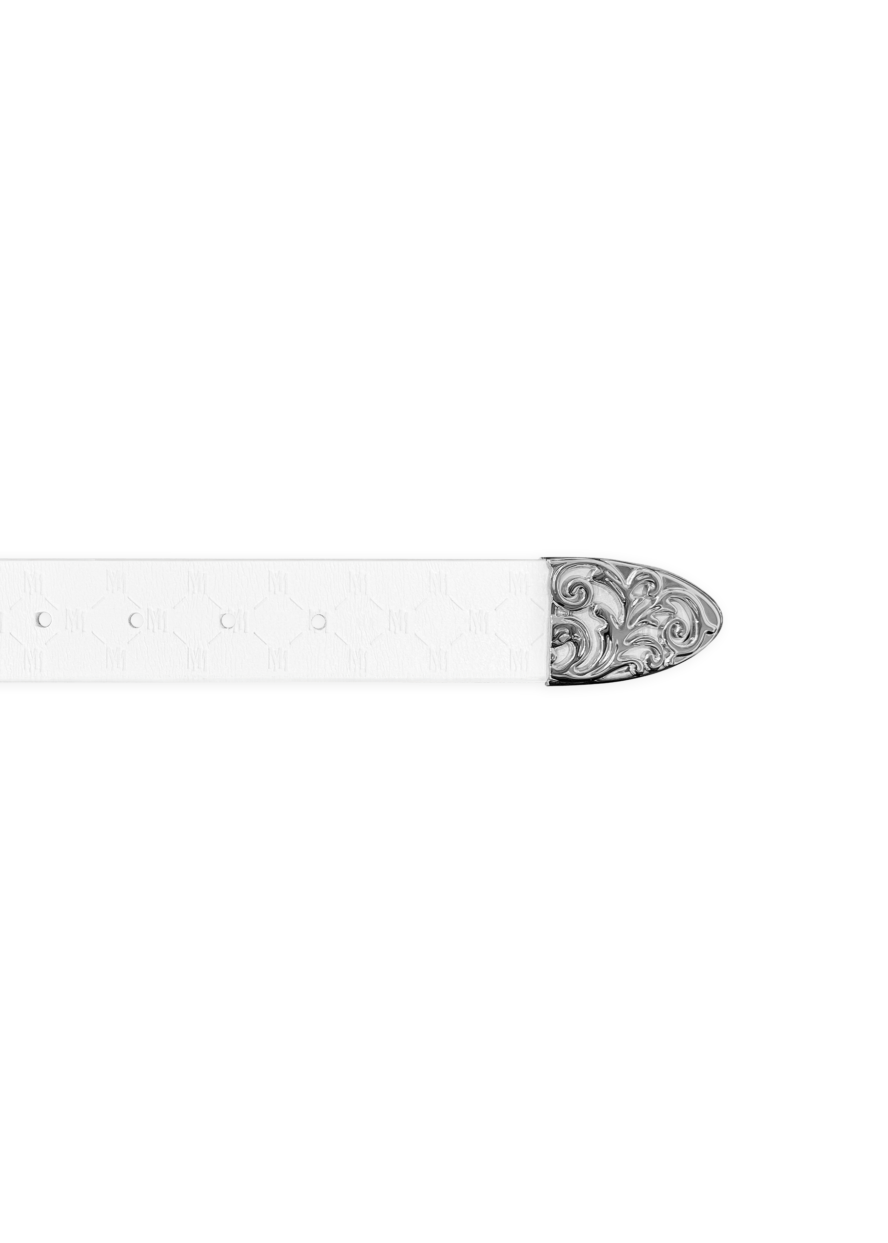 MONOGRAM BELT in WHITE