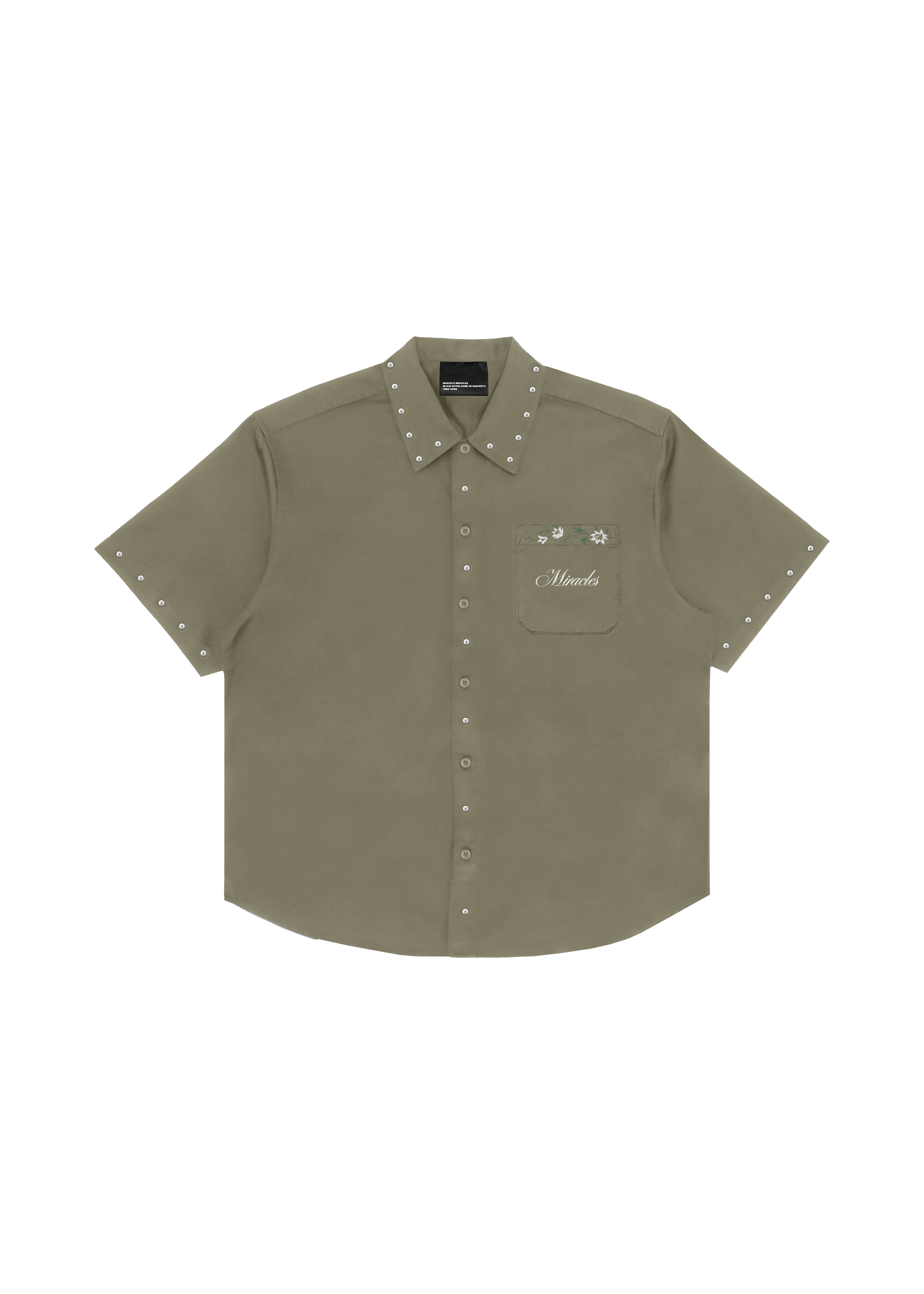 FLOWER SHIRT in OLIVE