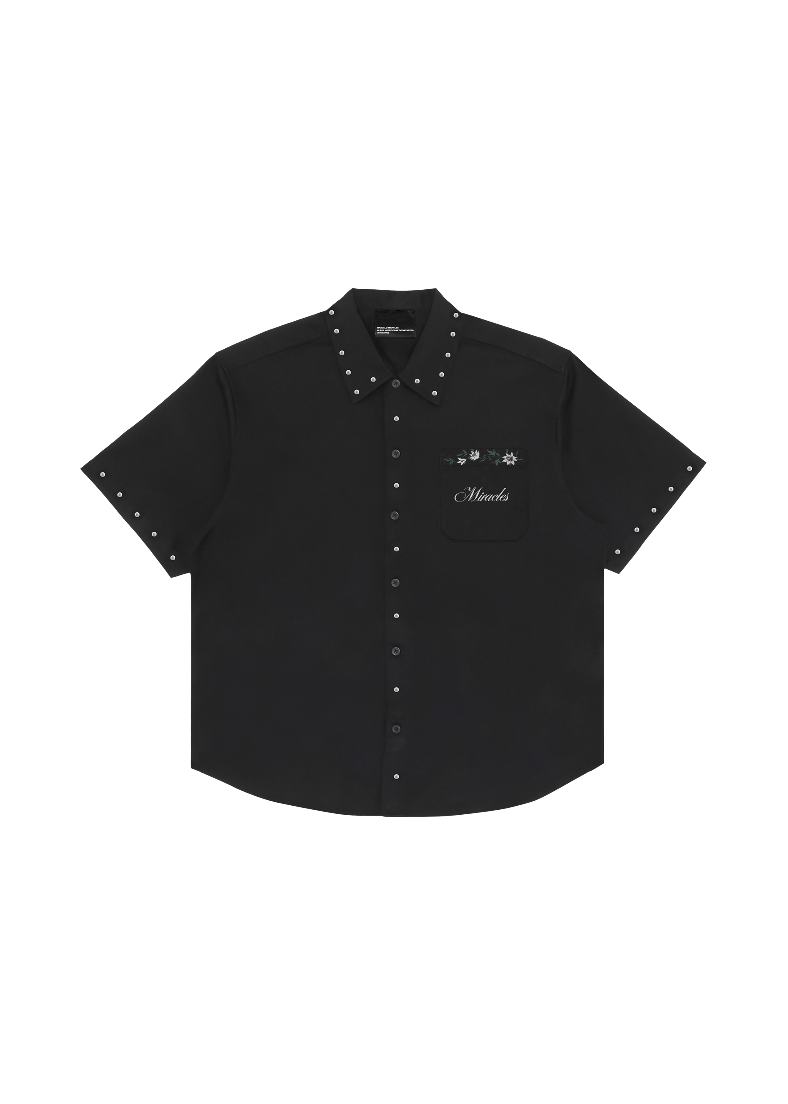 FLOWER SHIRT in BLACK