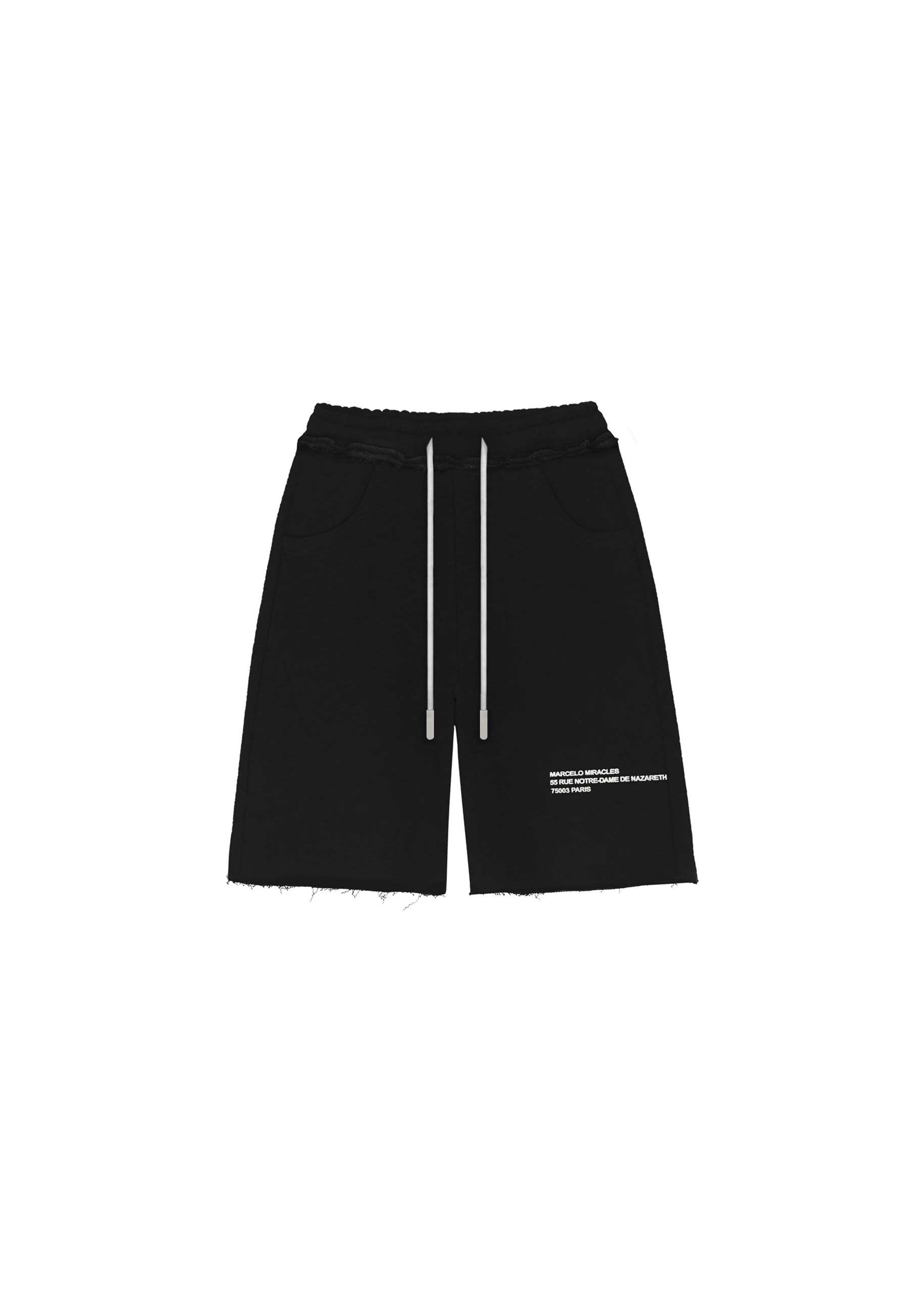 ADDRESS LOGO SHORTS in BLACK
