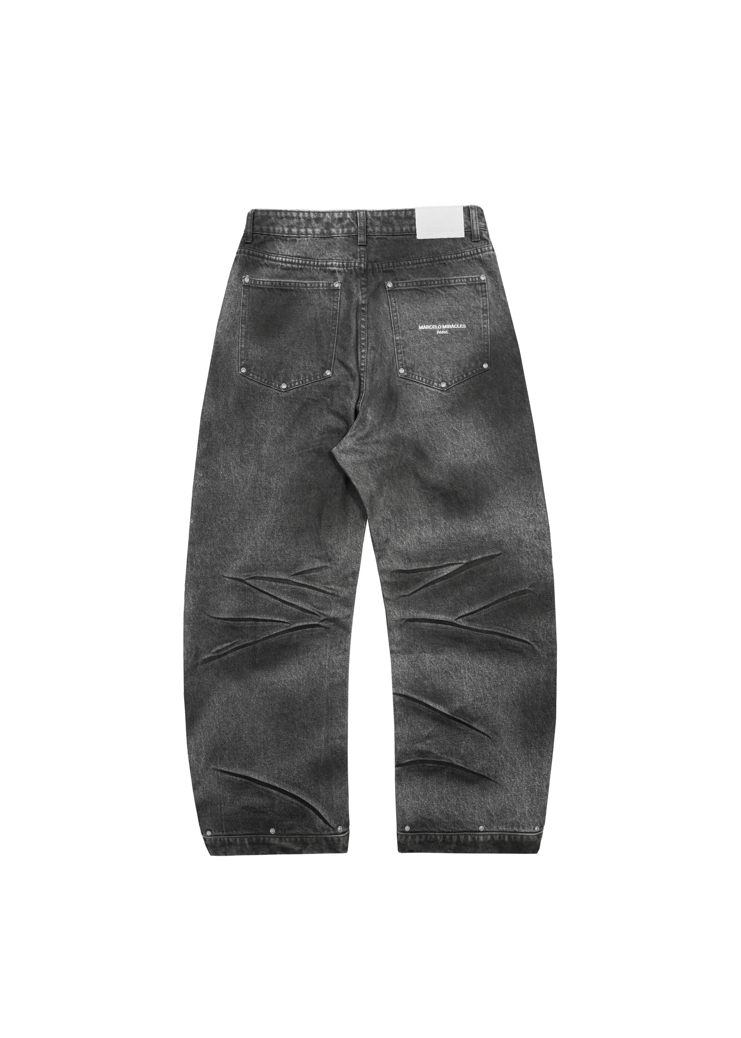 BARREL POCKET DENIM in GREY