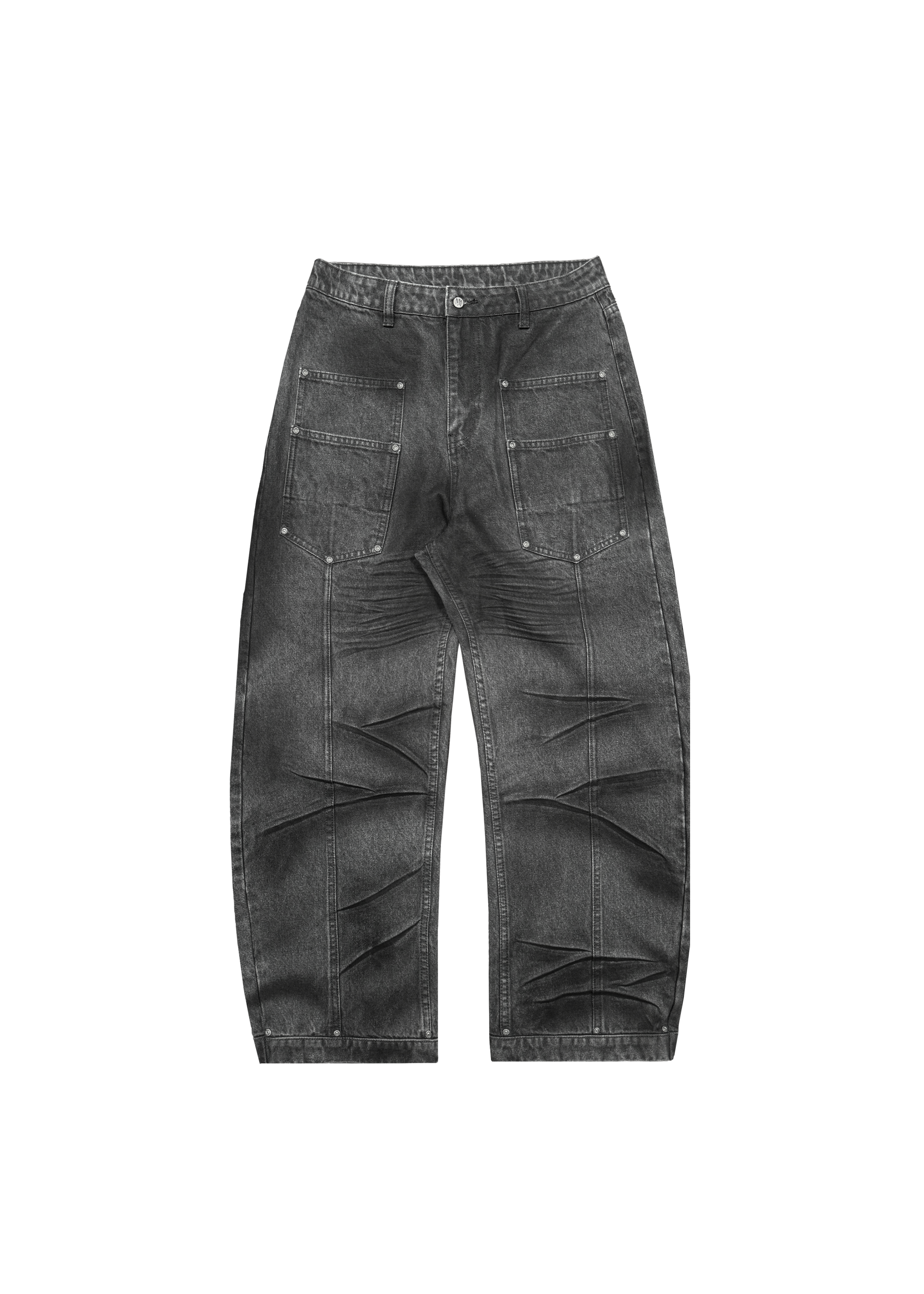 BARREL POCKET DENIM in GREY