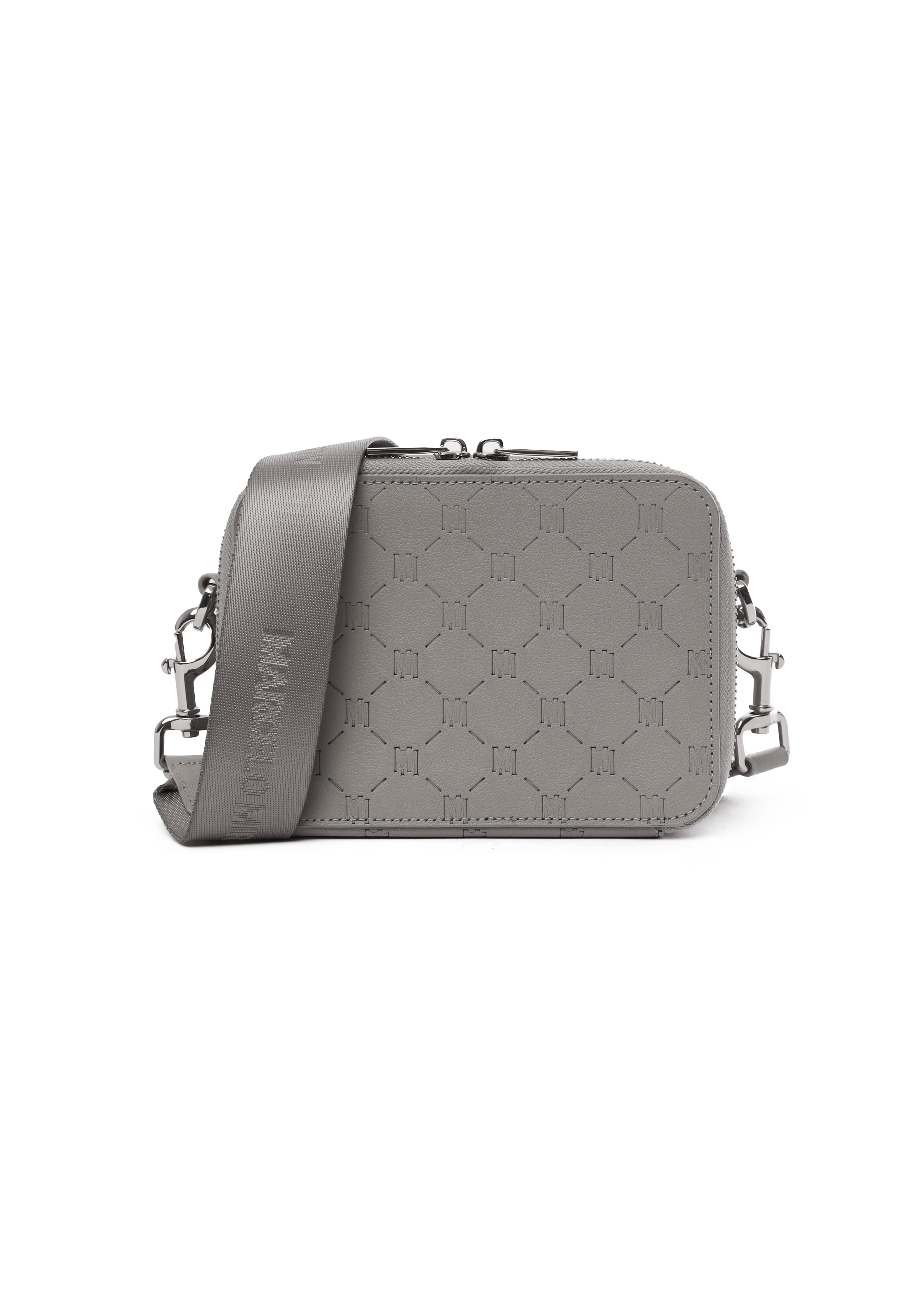 MONOGRAM SHOULDER BAG in GREY