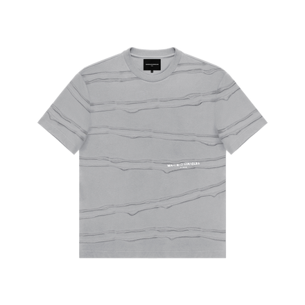 TEARED LOGO T-SHIRT in GREY