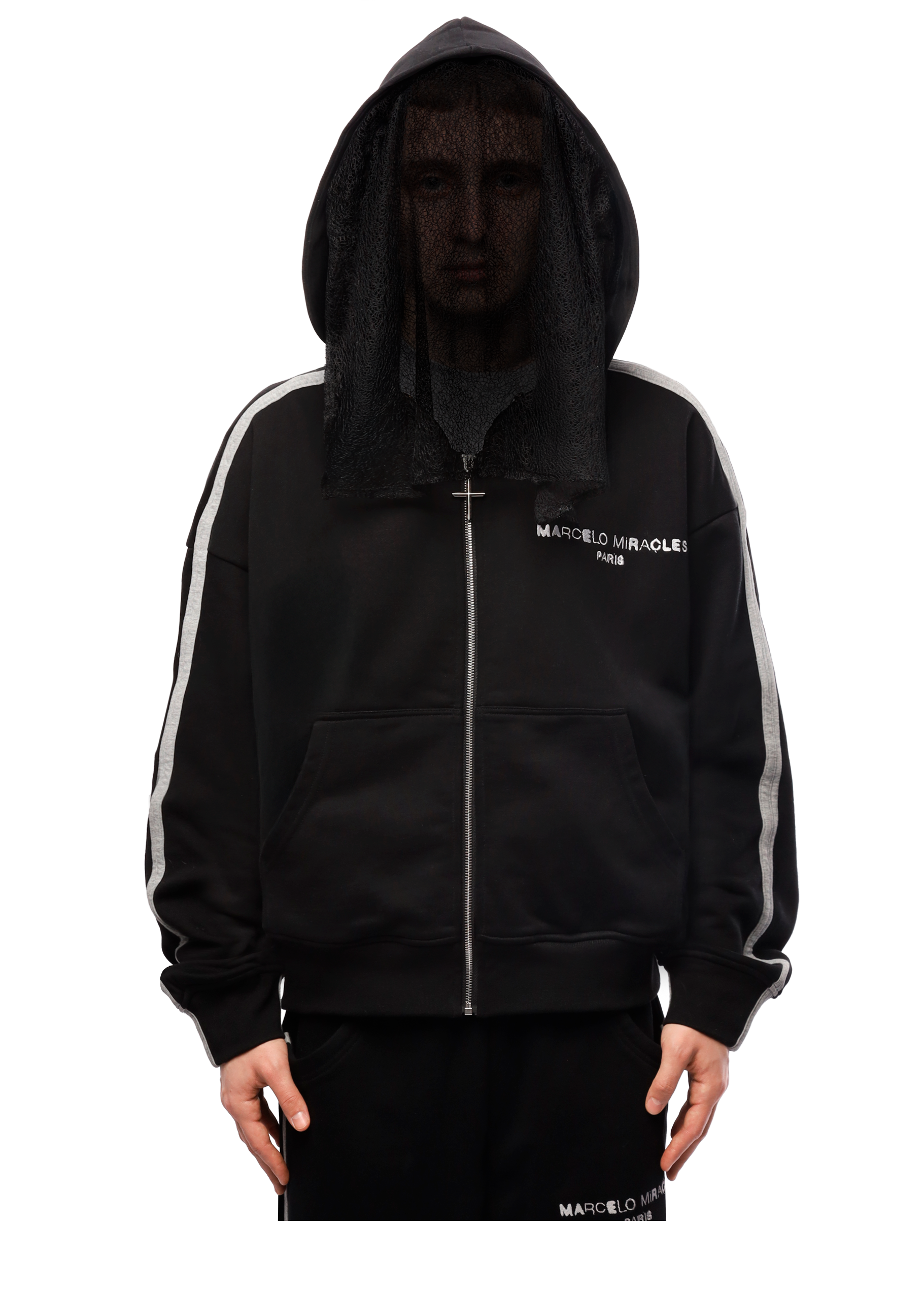 GHOST HOODIE in BLACK