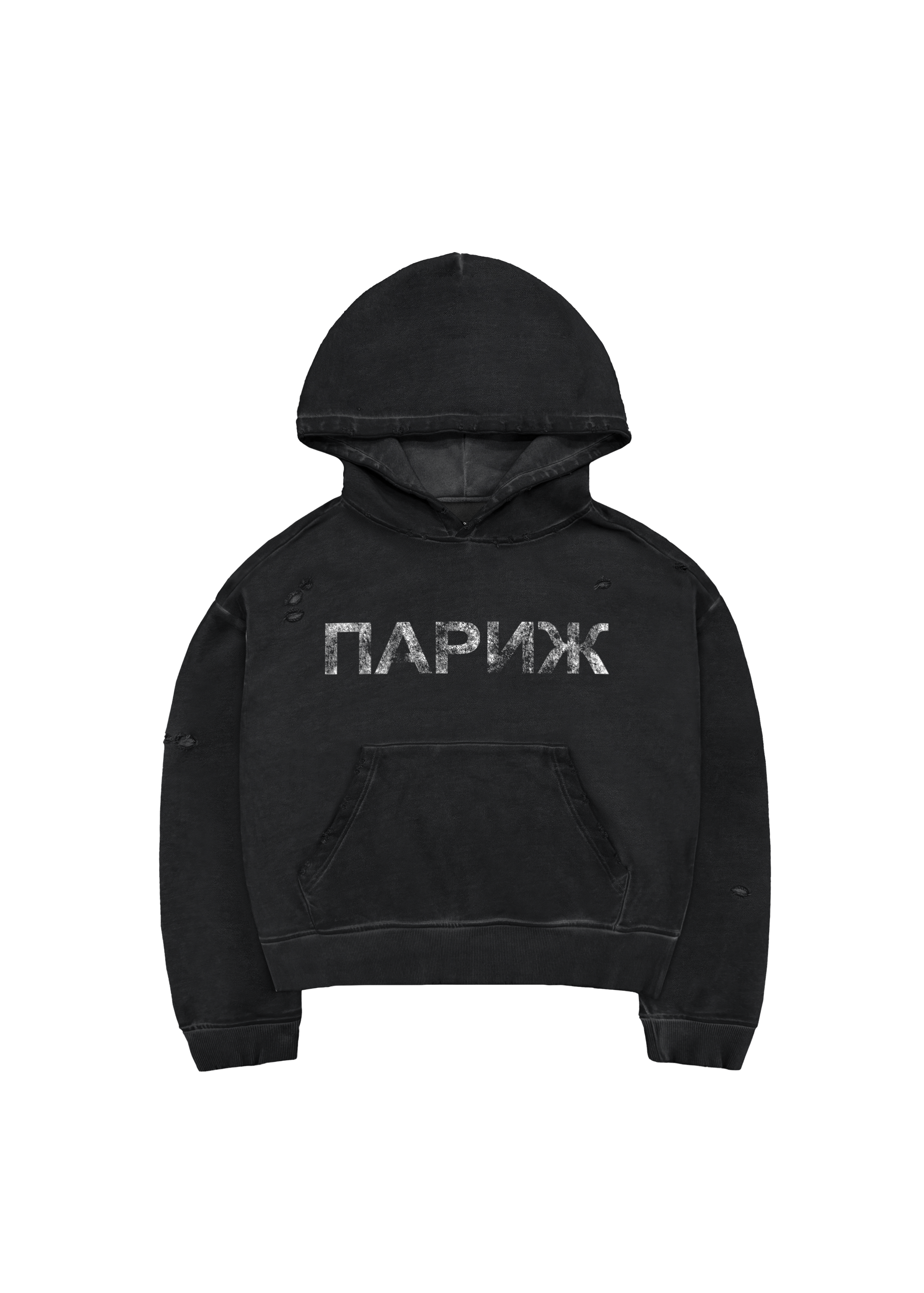 PARIS HOODIE in BLACK