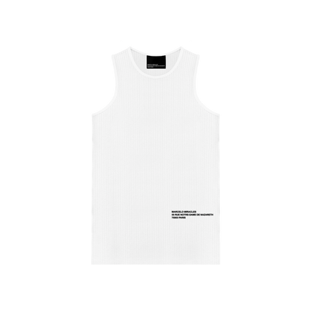 ADDRESS LOGO TANK TOP in WHITE