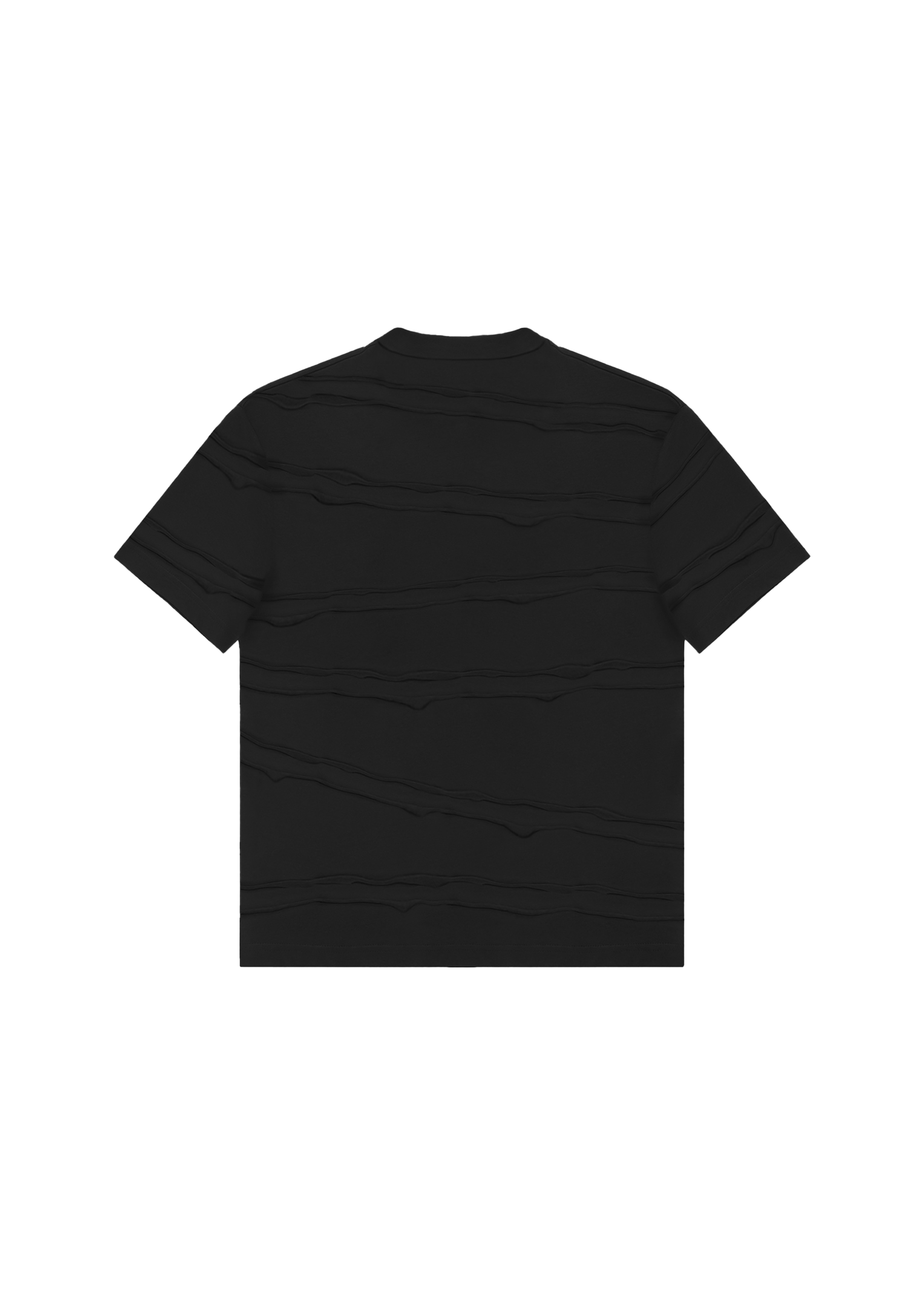 TEARED LOGO T-SHIRT in BLACK