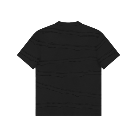 TEARED LOGO T-SHIRT in BLACK