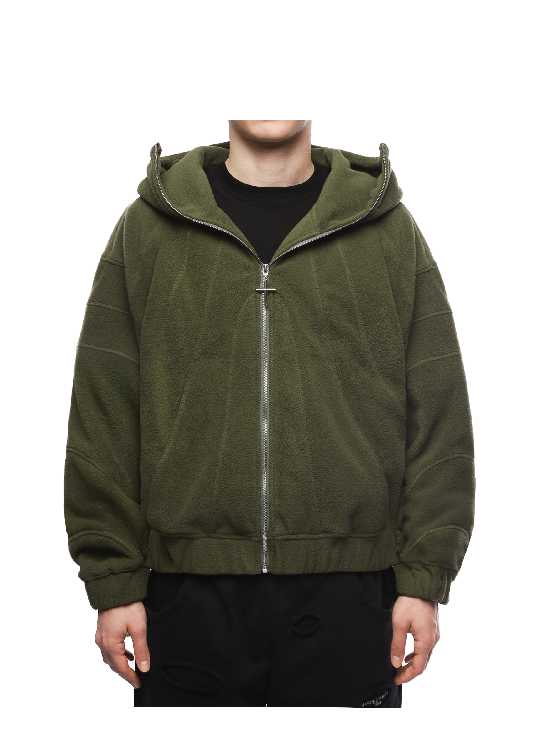 GHOST FLEECE in GREEN