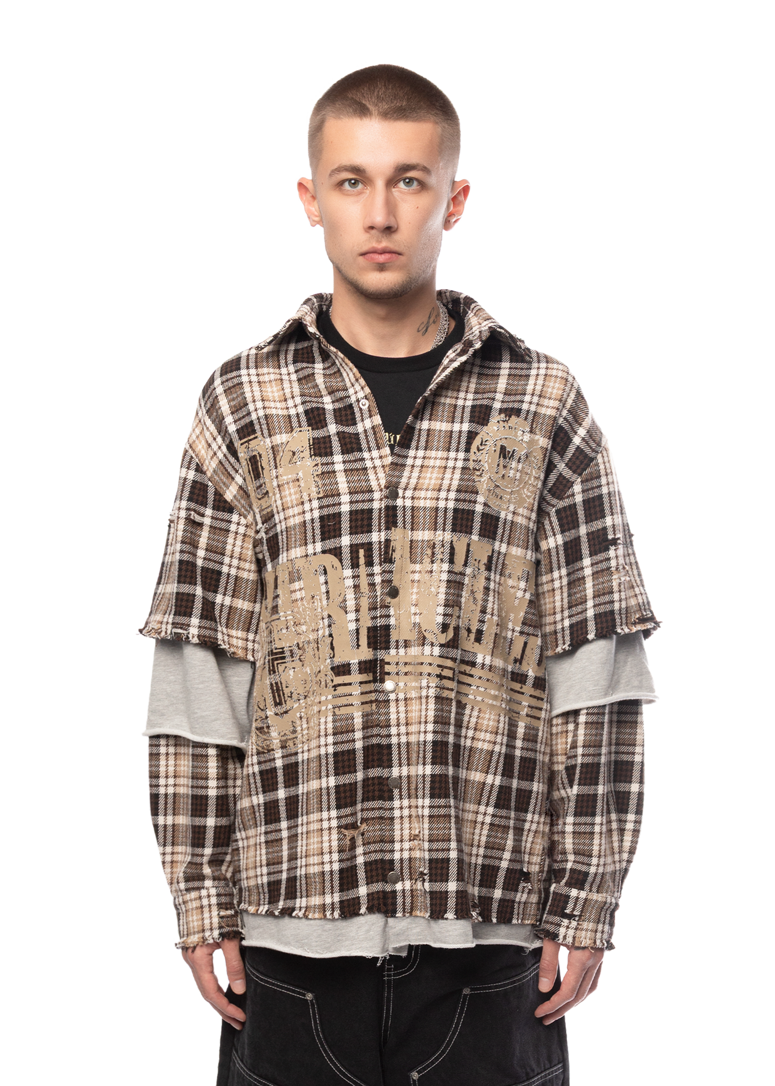 FRAGMENT SHIRT in BEIGE