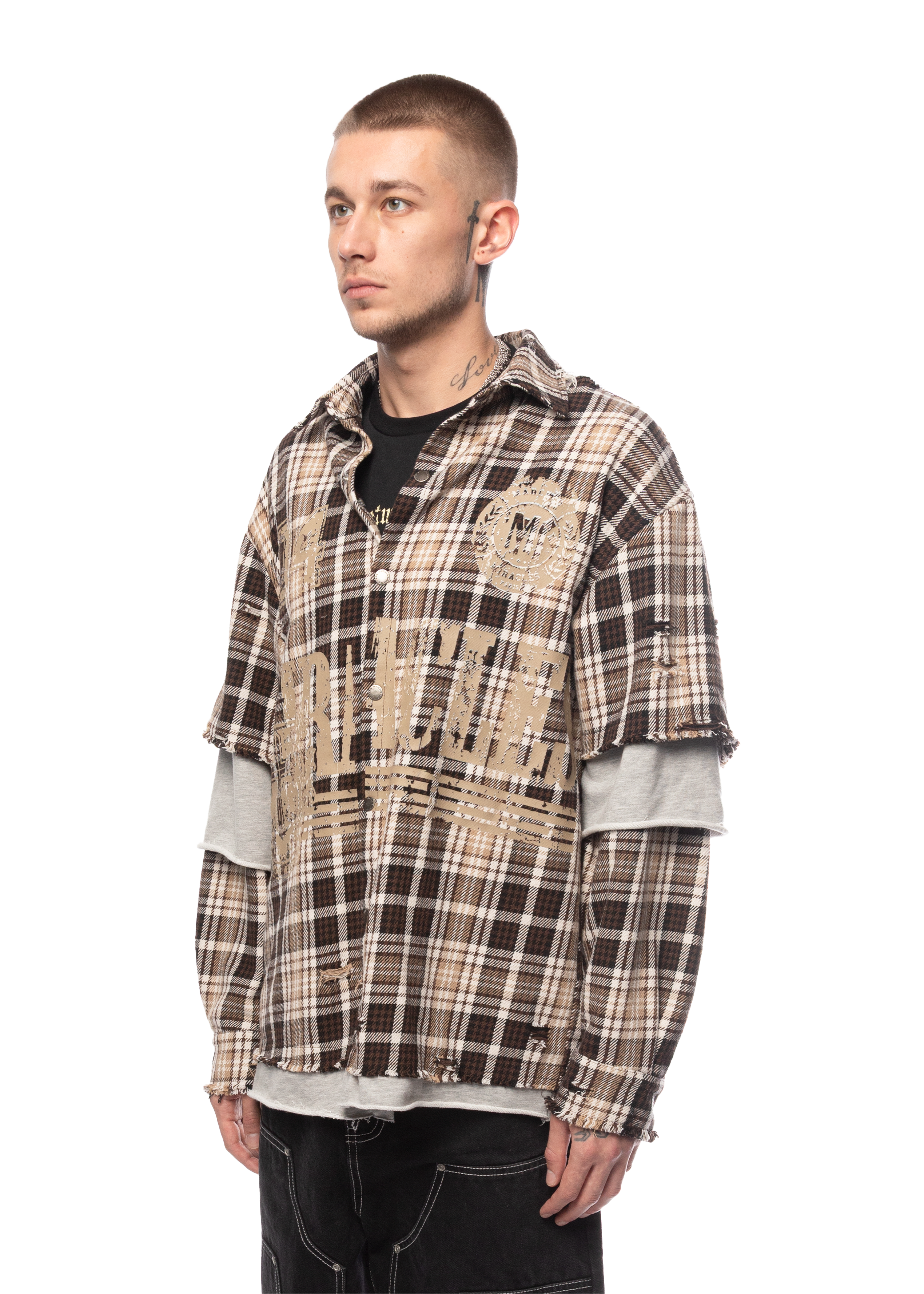 FRAGMENT SHIRT in BEIGE