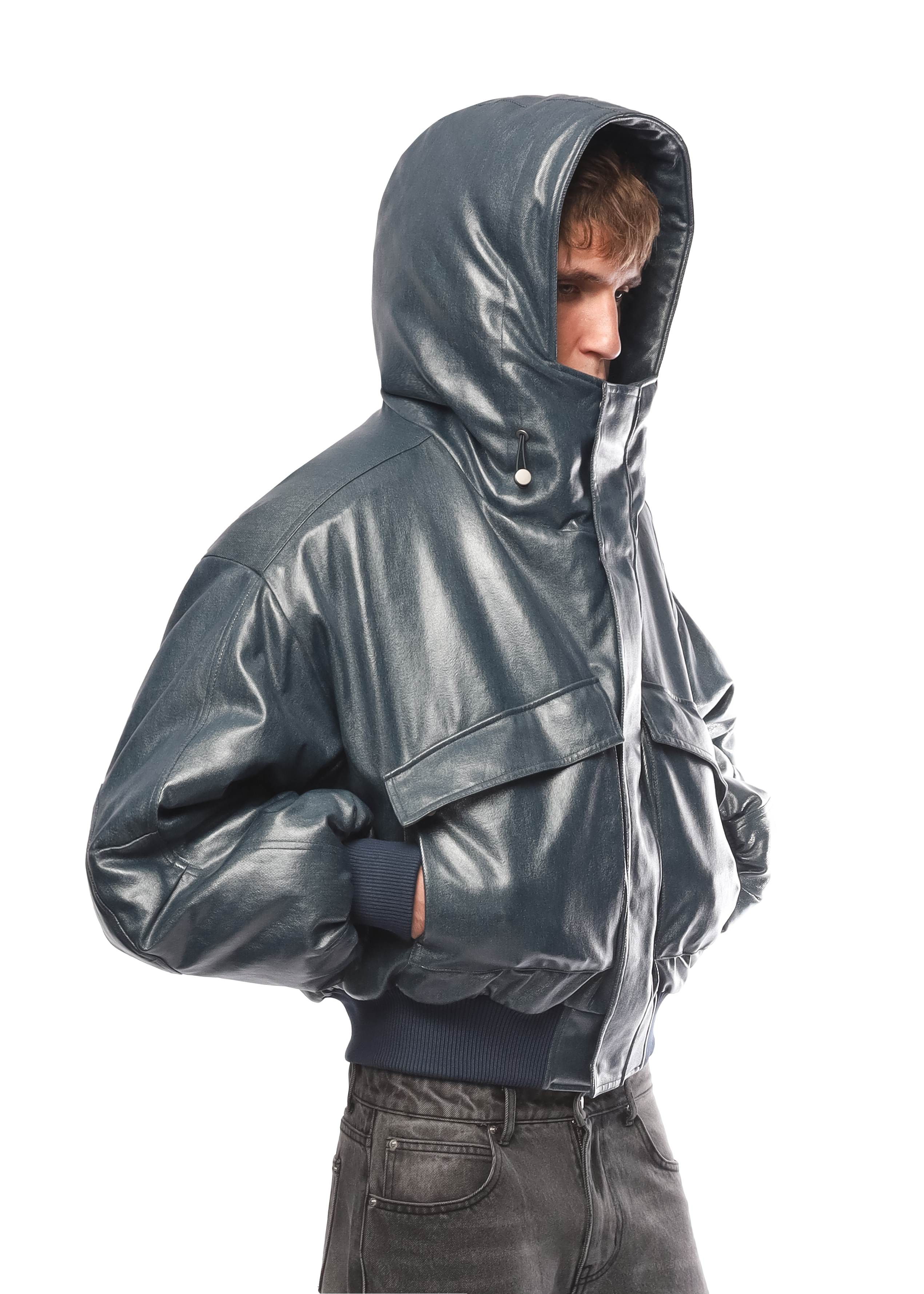 SIBERIA BOMBER in BLUE