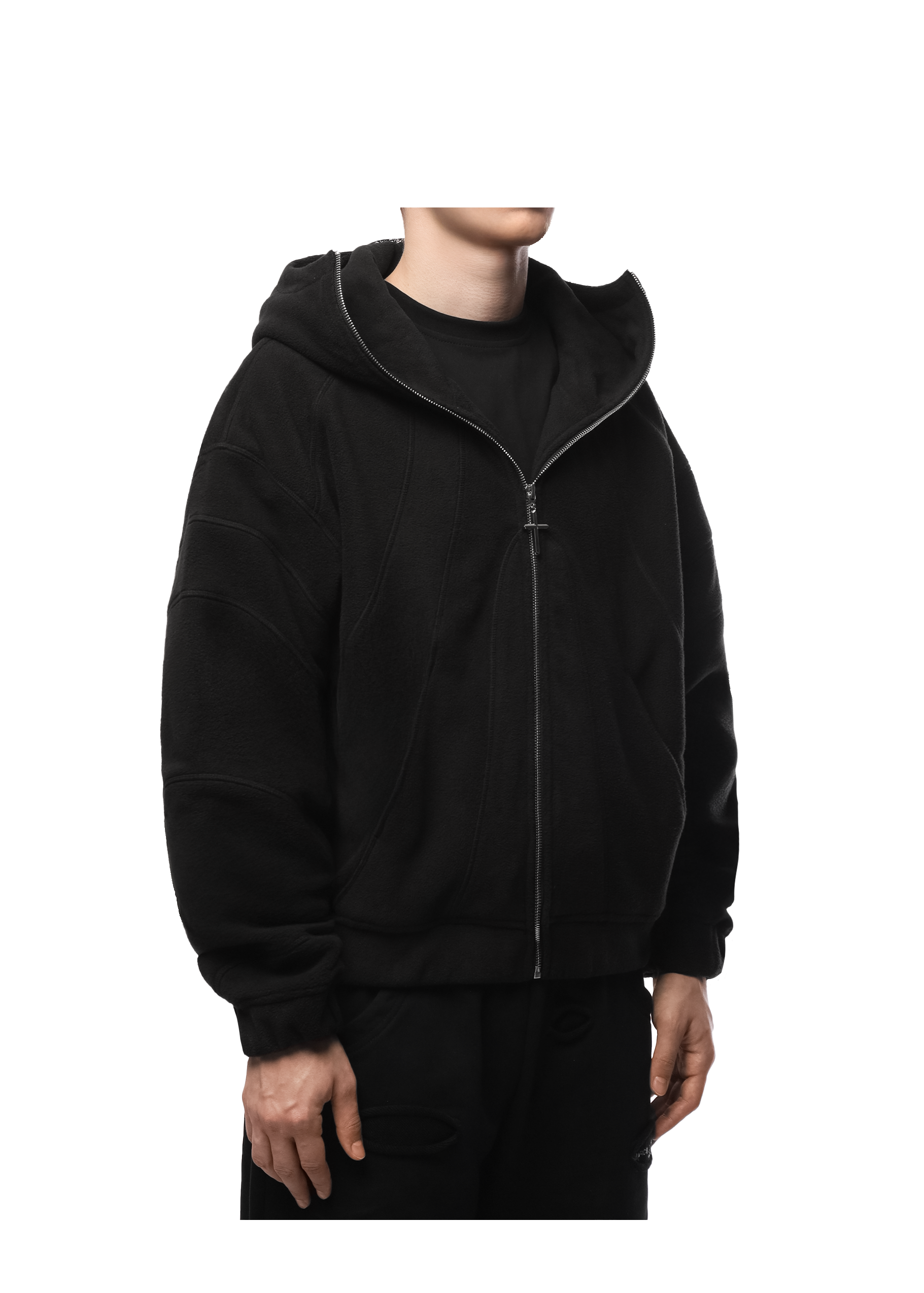 GHOST FLEECE in BLACK