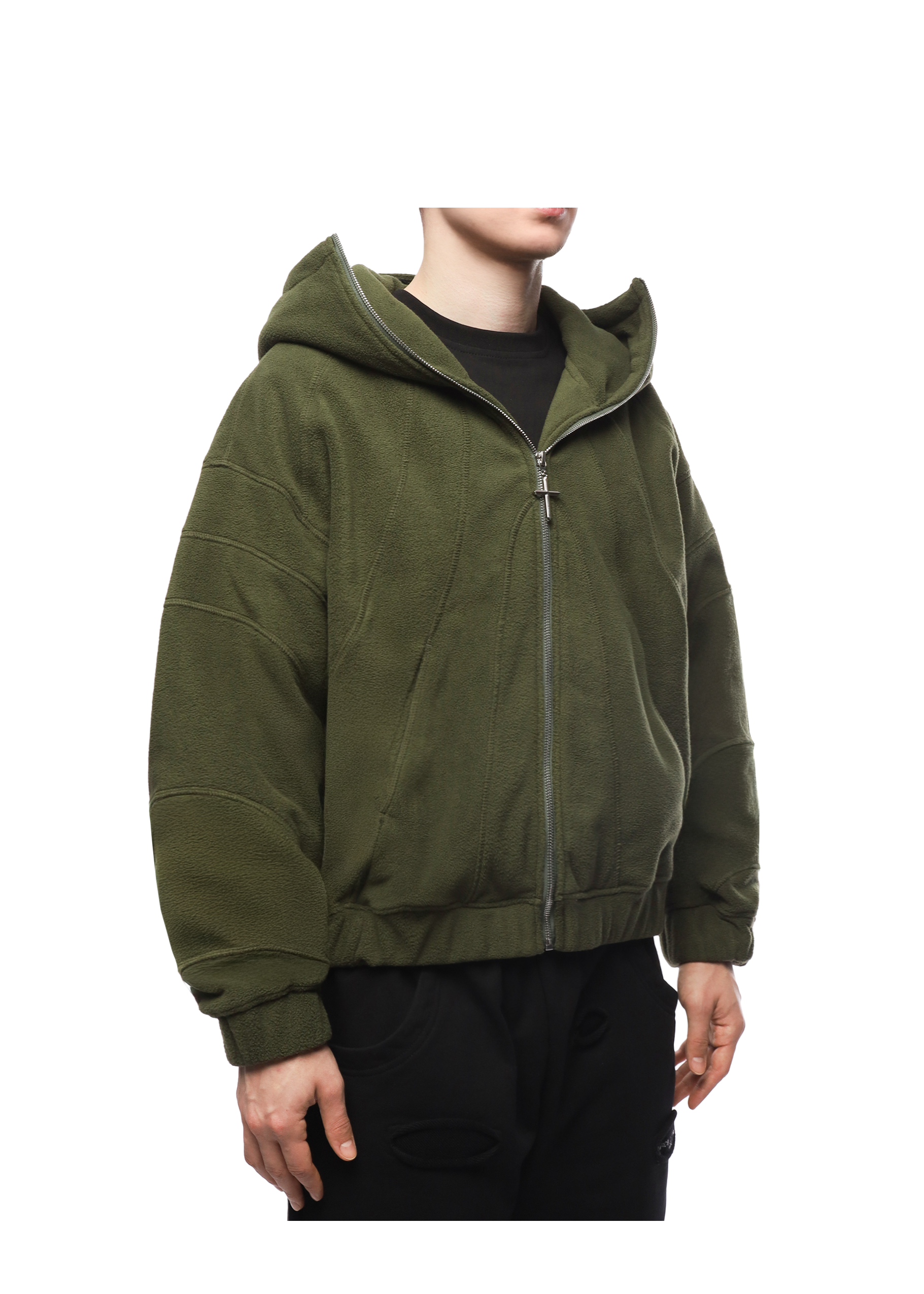 GHOST FLEECE in GREEN