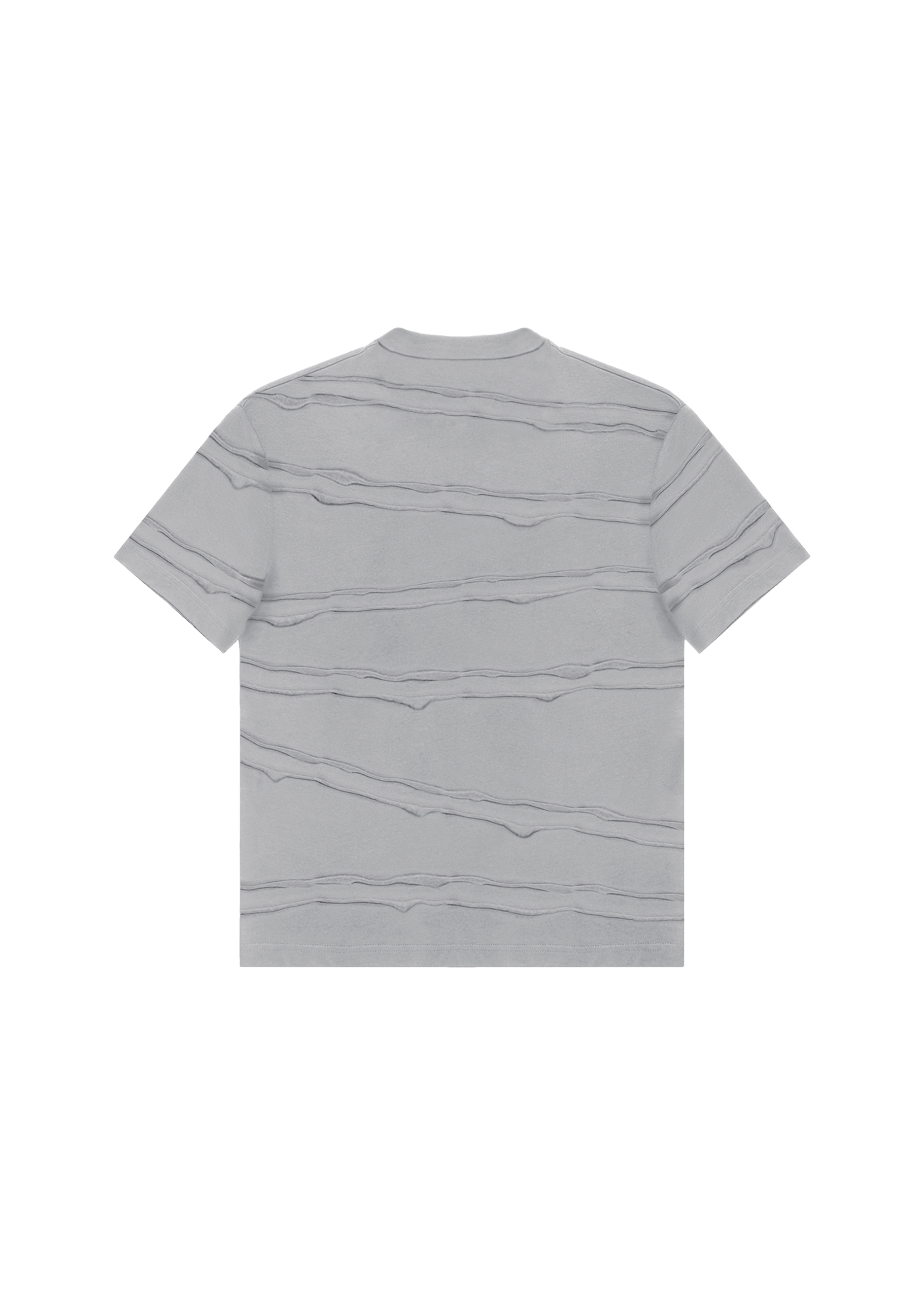 TEARED LOGO T-SHIRT in GREY