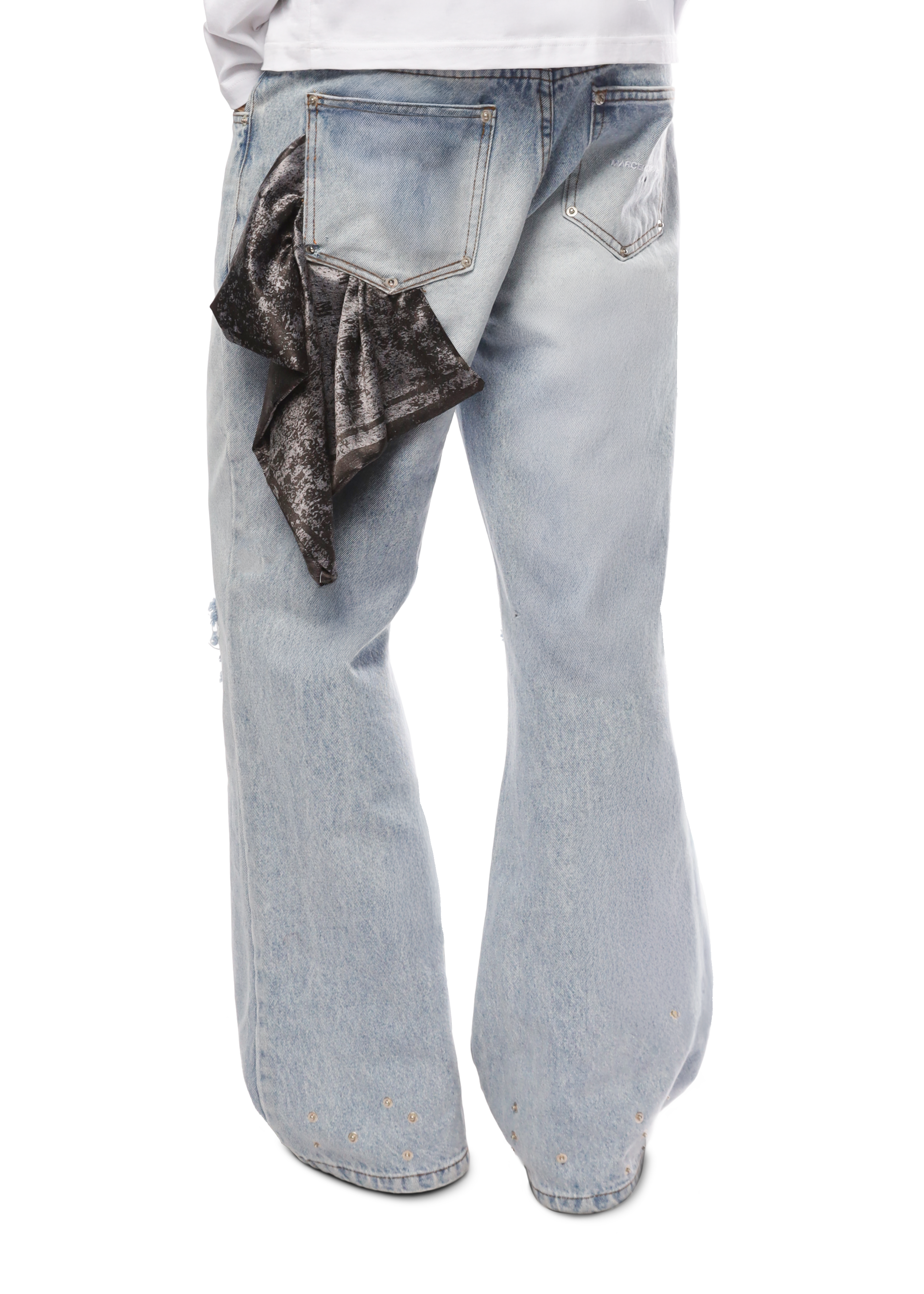 SERPENT FLARE DENIM in BLUE