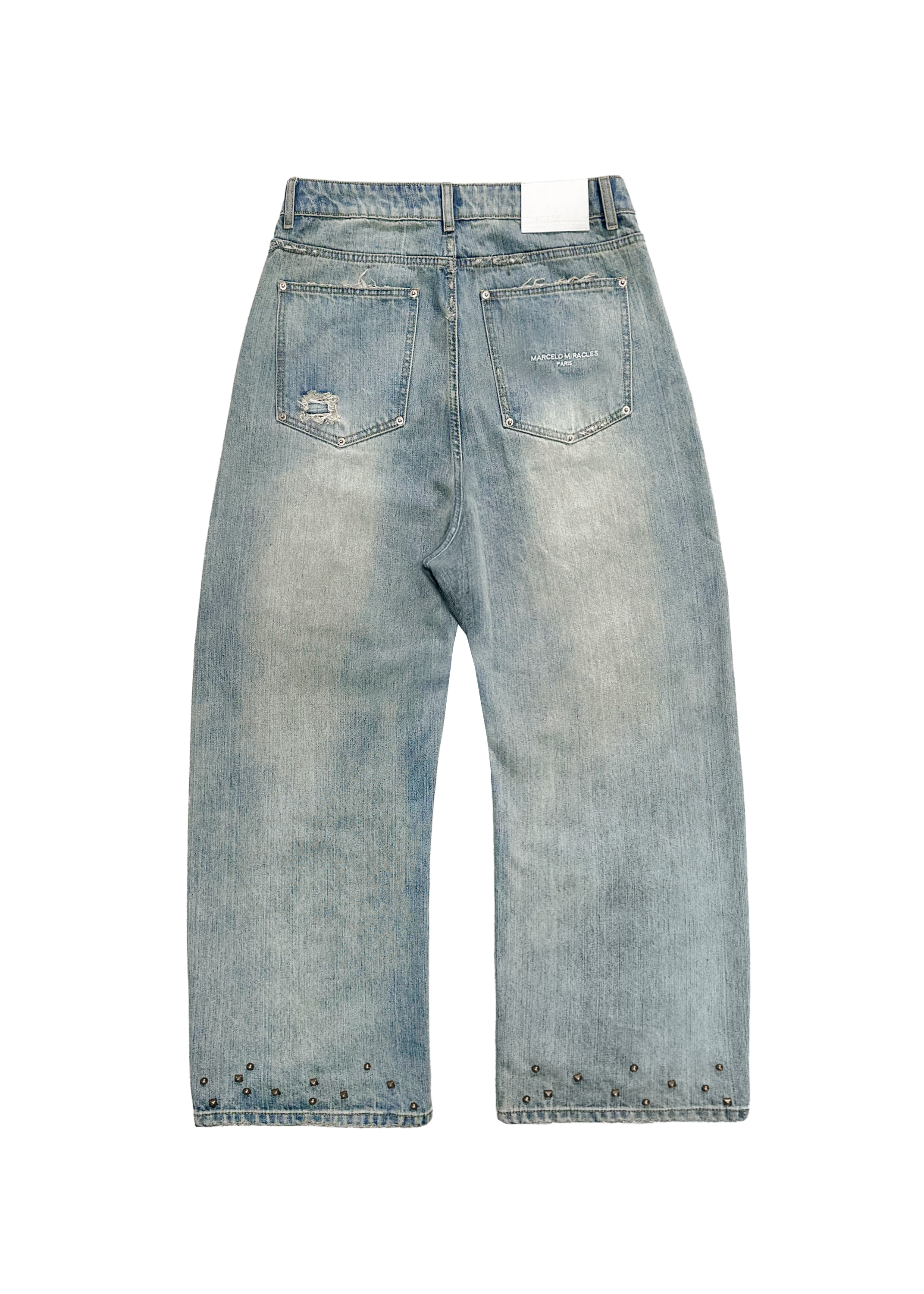 27 CLUB DISTRESSED DENIM in BLUE