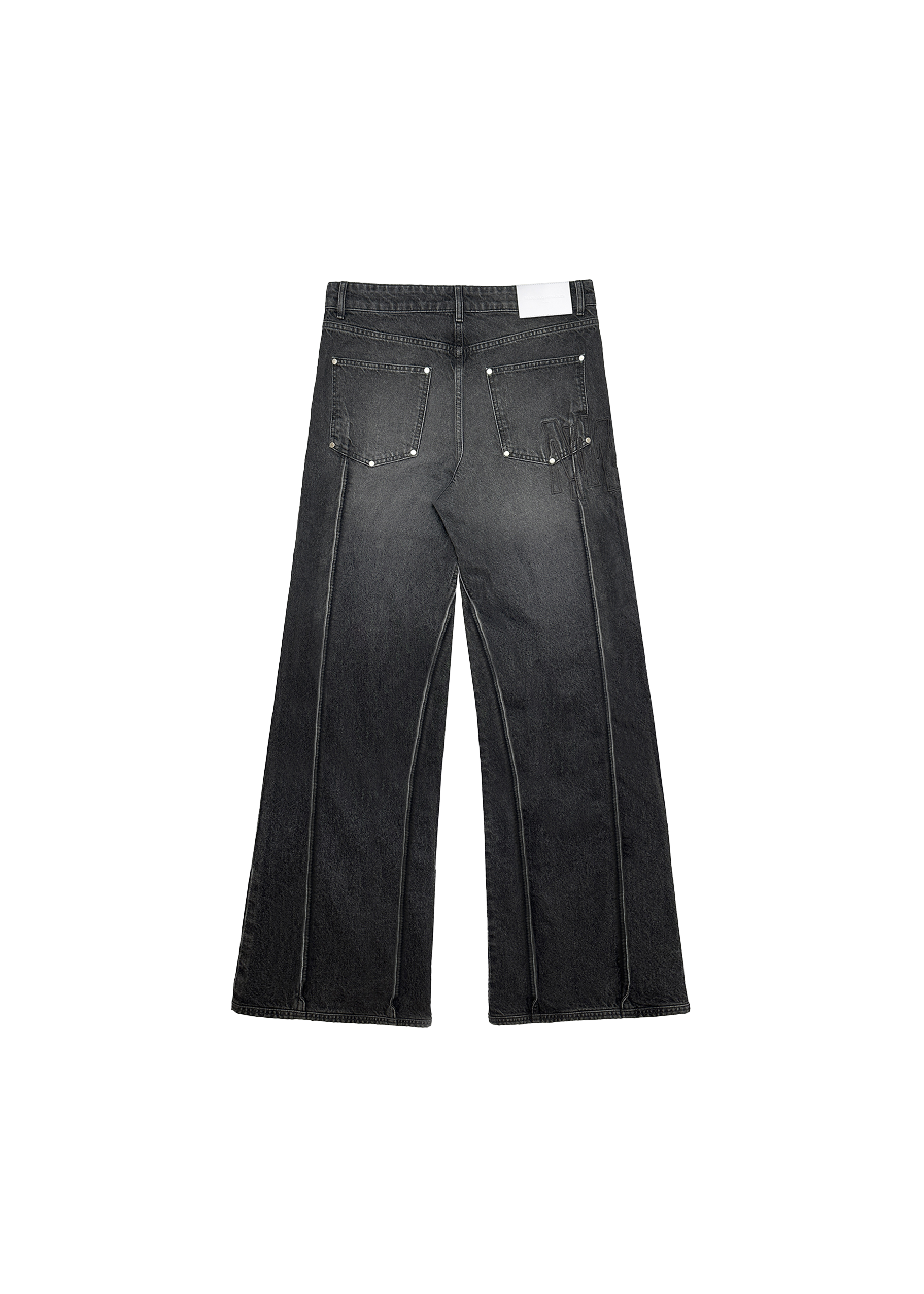 VERTICAL SEAM DENIM in WASHED GREY