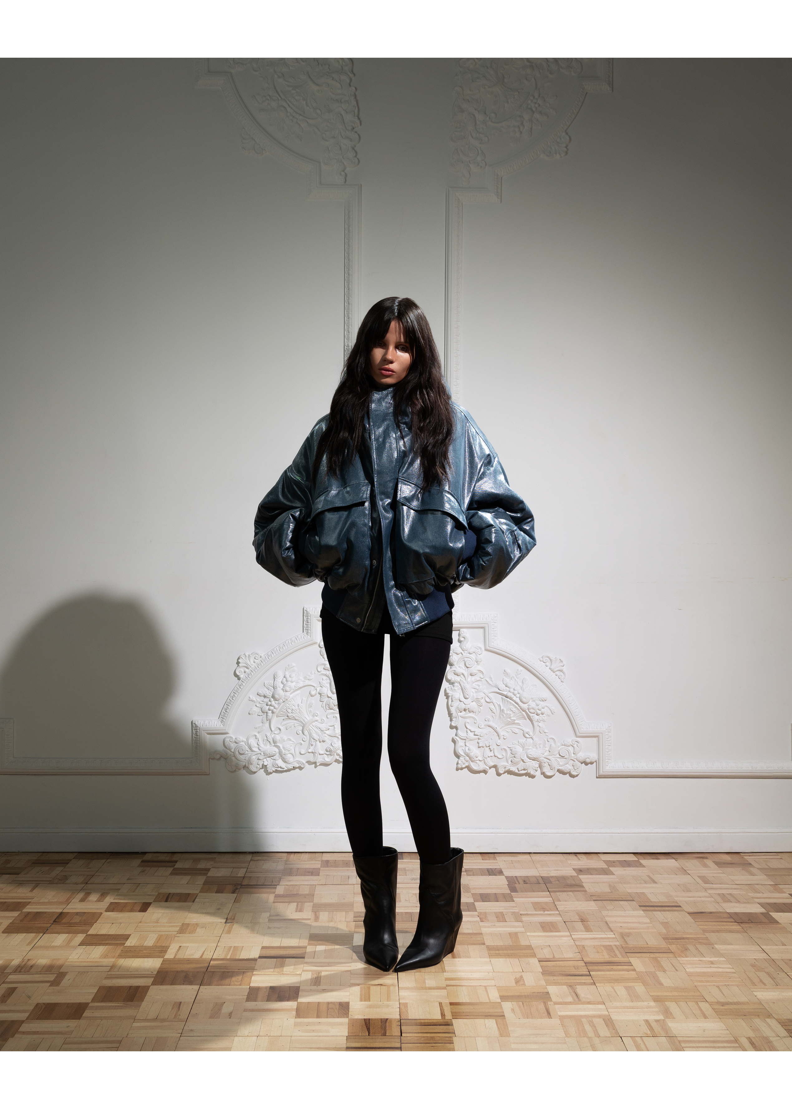 SIBERIA BOMBER in BLUE