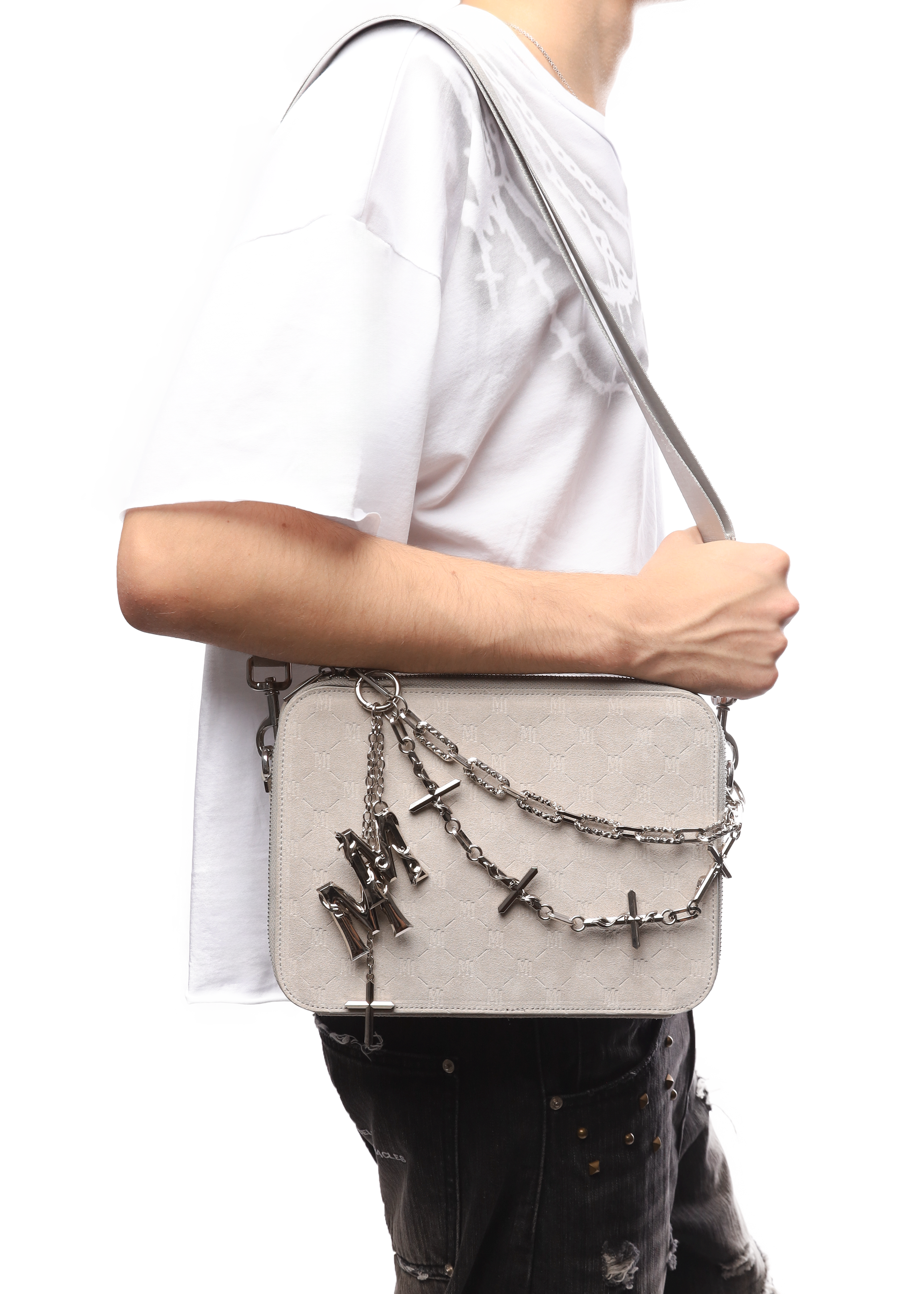 ANTWERP CROSSBODY BAG in GREY