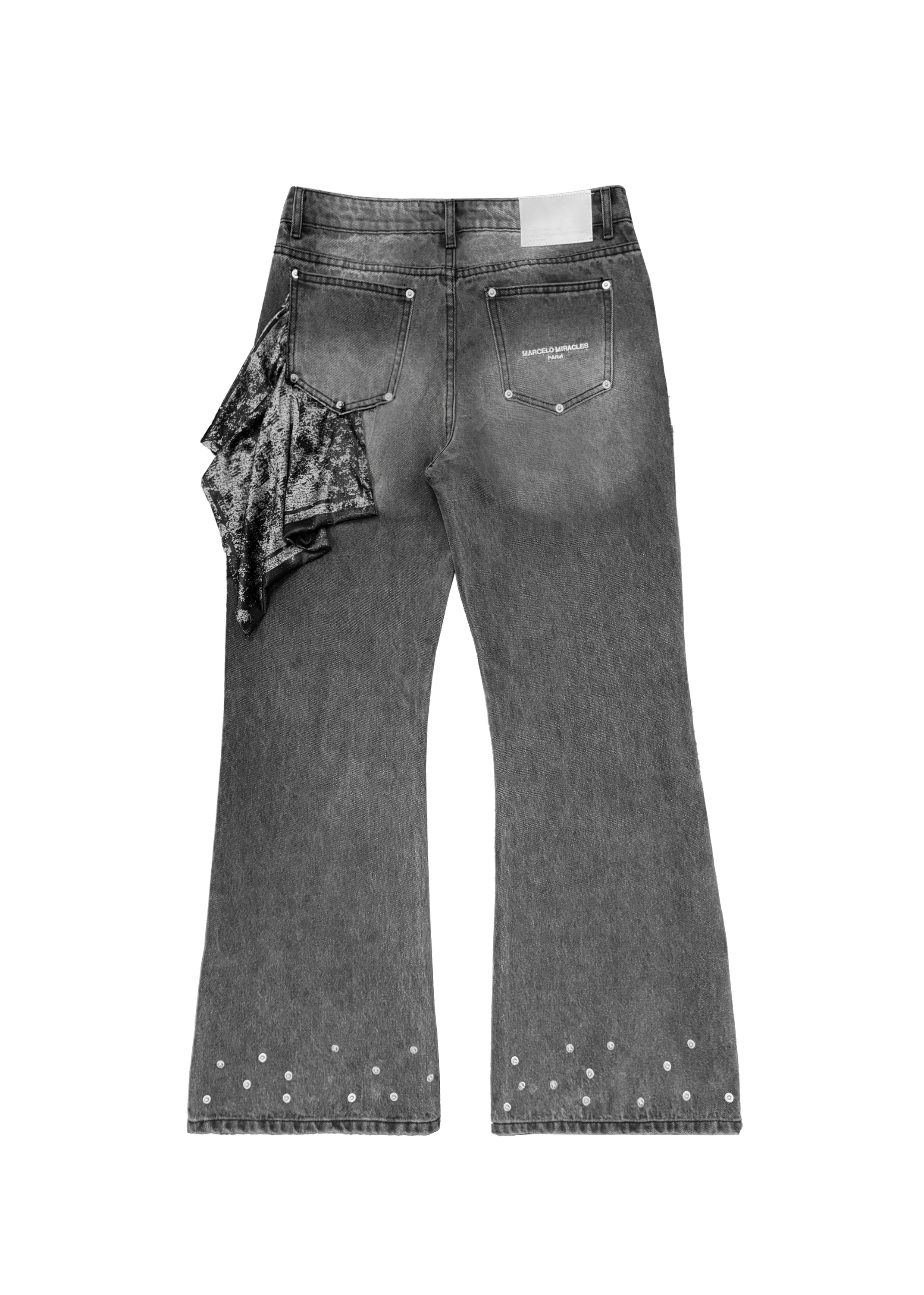 SERPENT FLARE DENIM in GREY