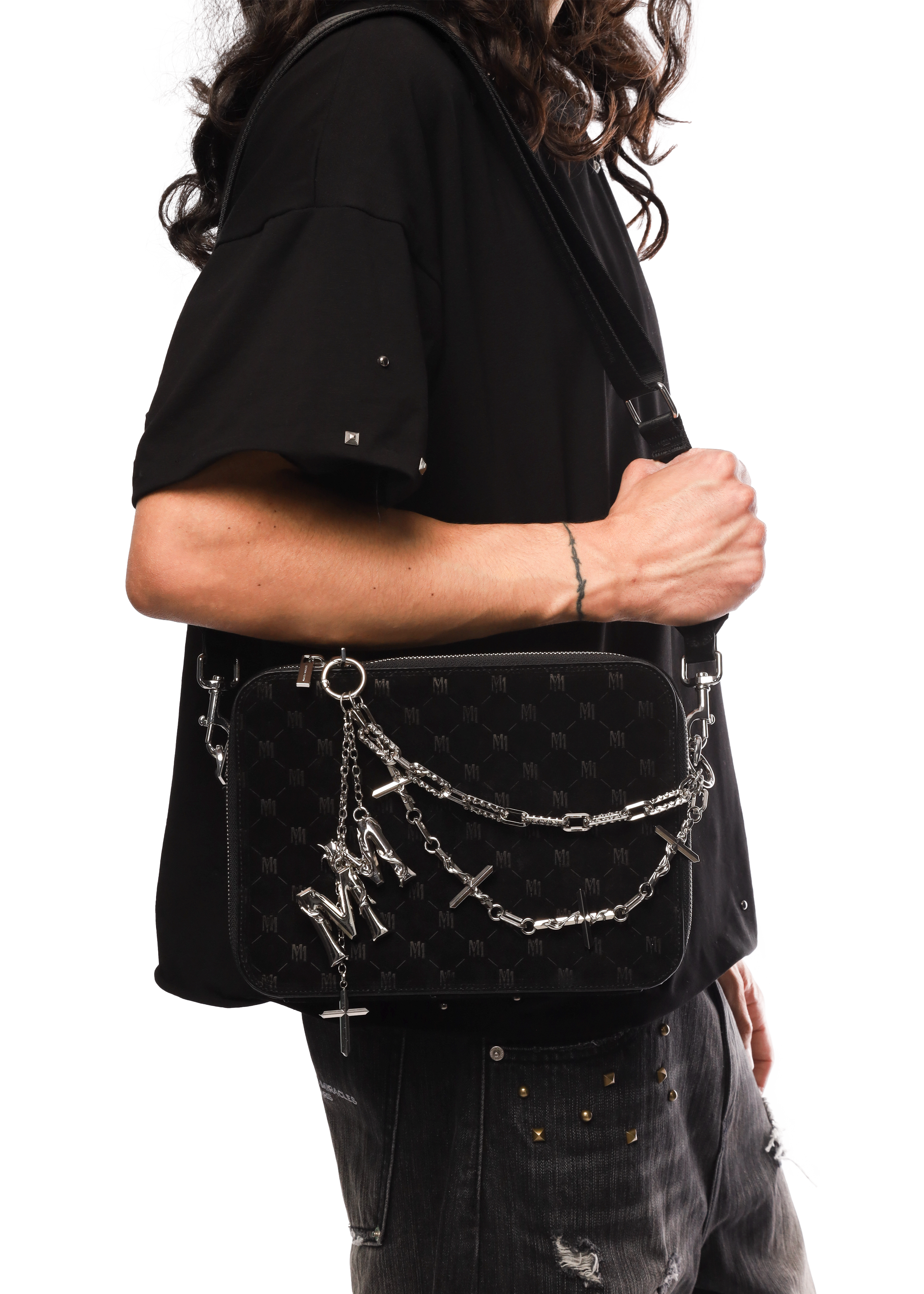 ANTWERP CROSSBODY BAG in BLACK