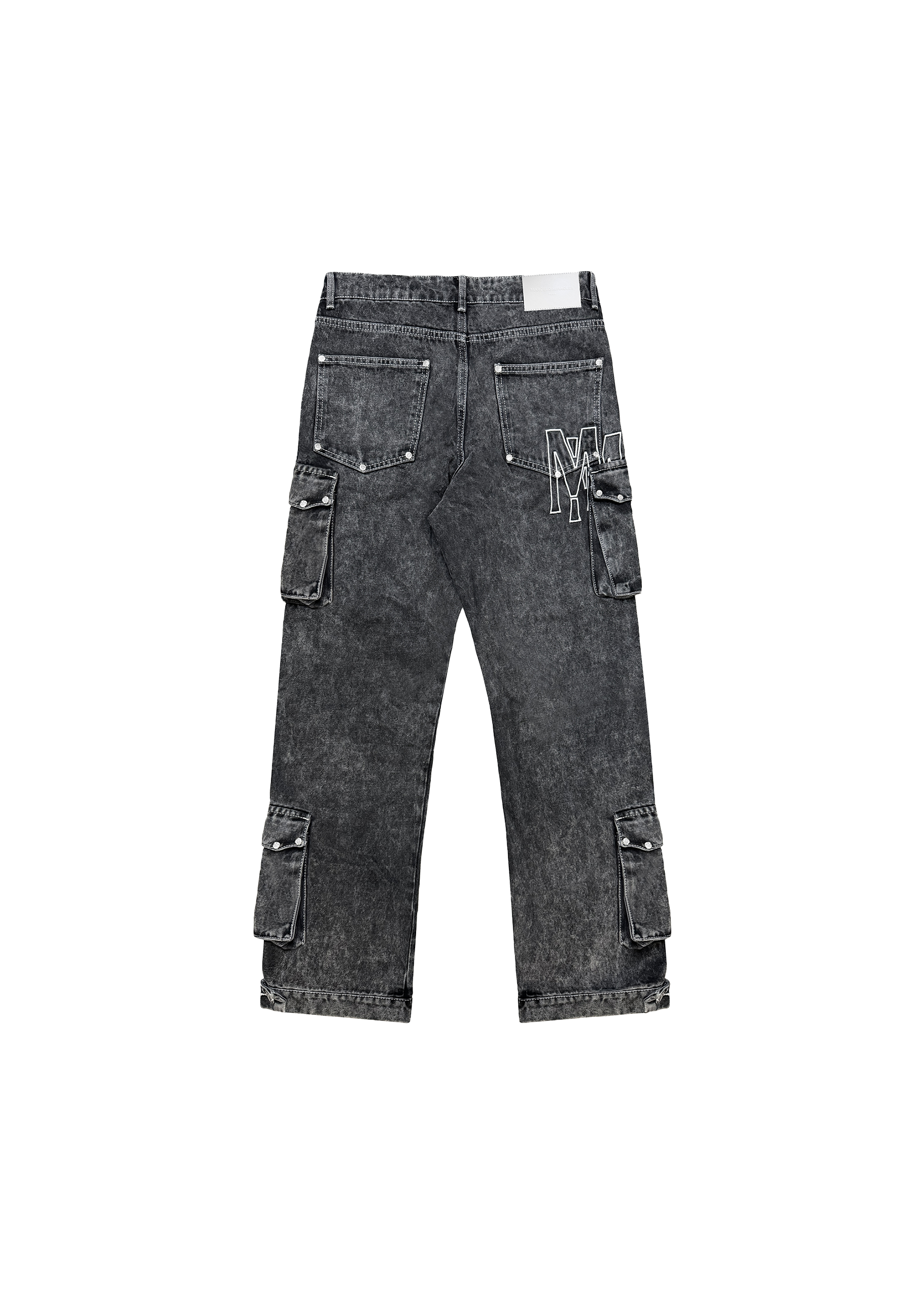 CARGO DENIM in WASHED GREY