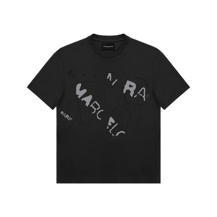 LAYERED LOGO T-SHIRT in BLACK