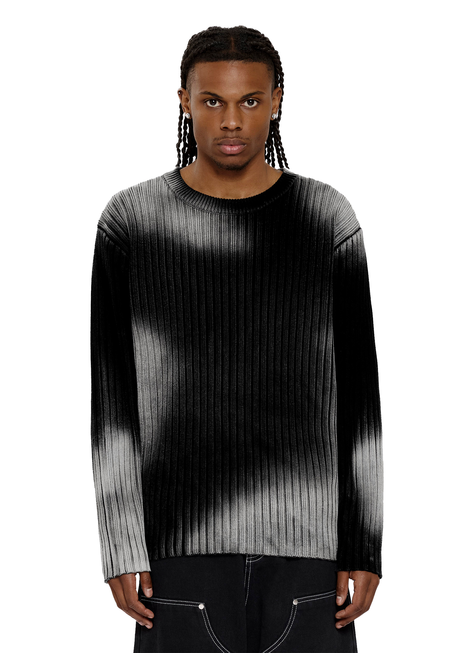 SPRAY KNIT in BLACK